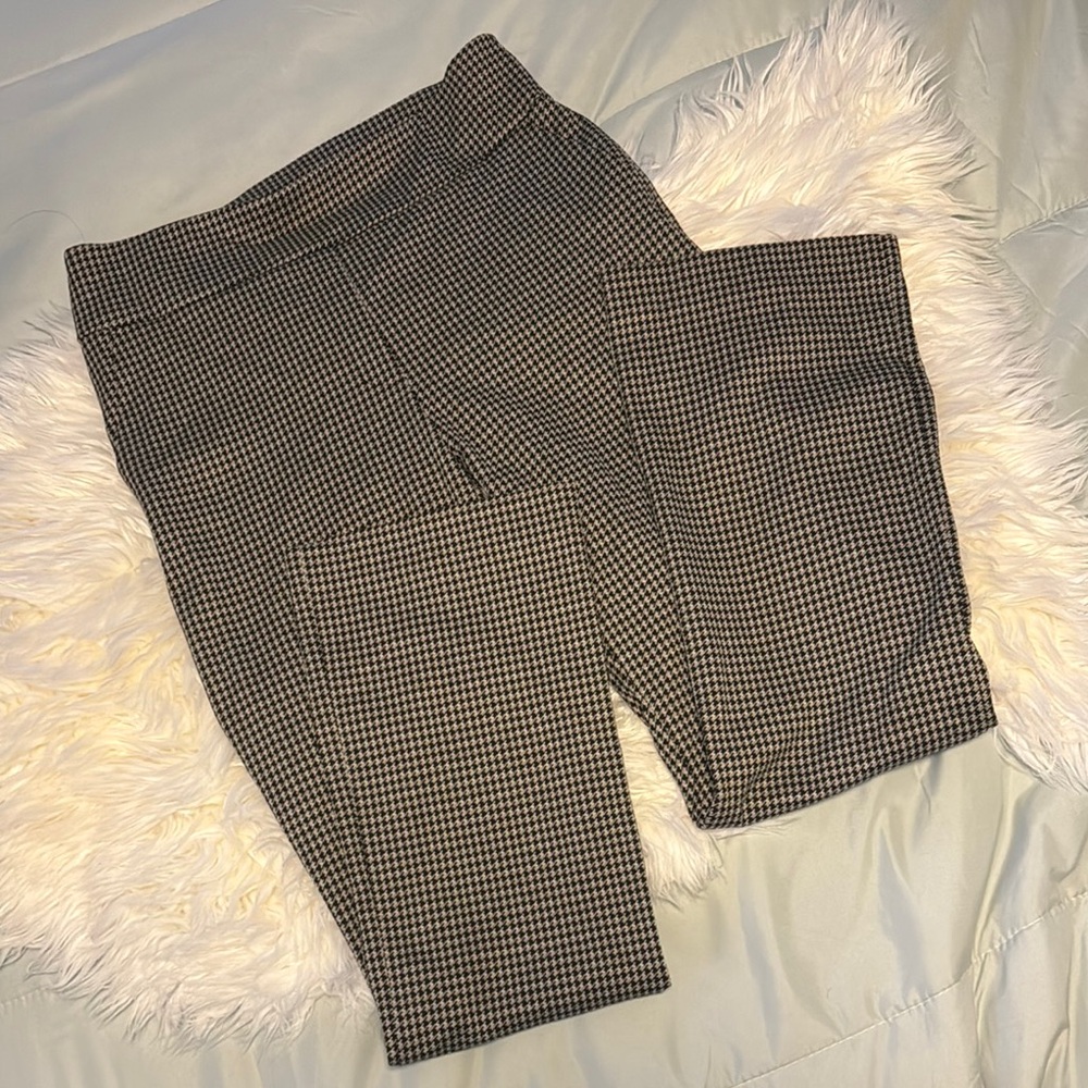 Black and White Houndstooth Pants